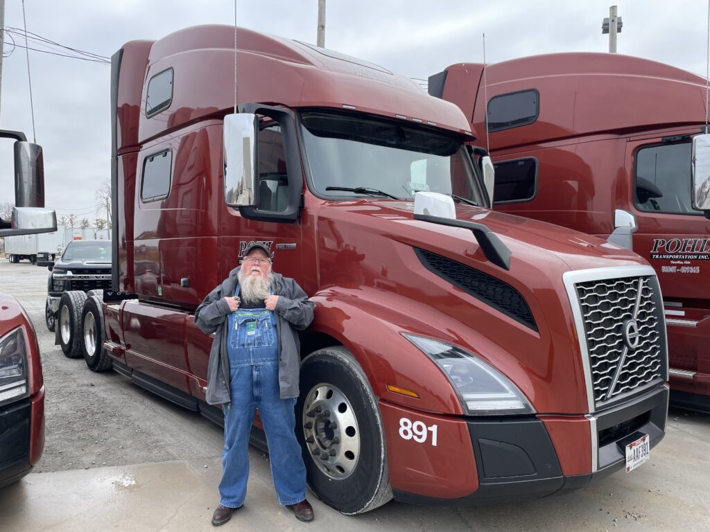 Jim Collier and his truck.