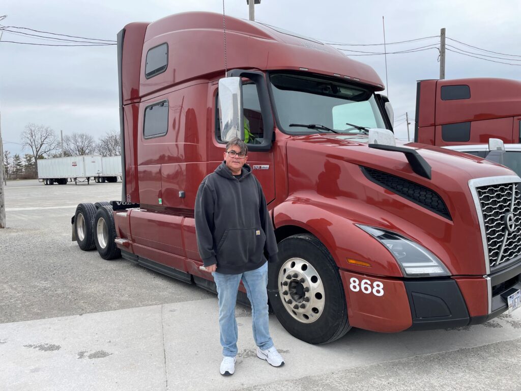 Clinton and his truck