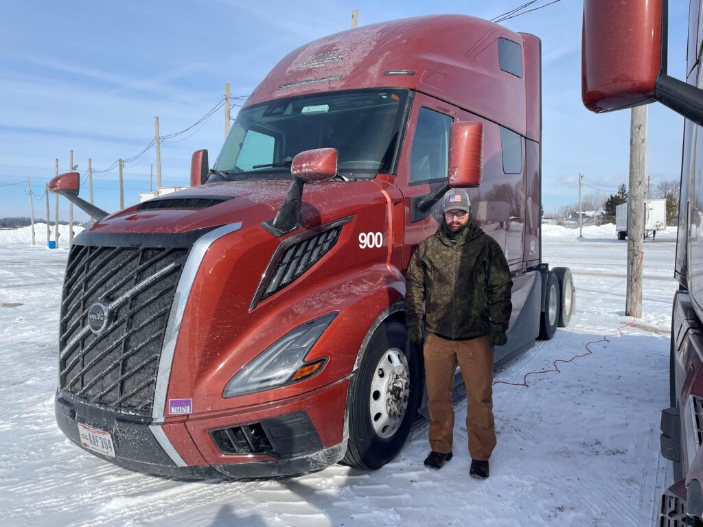 Derek Fausneaucht and his truck.