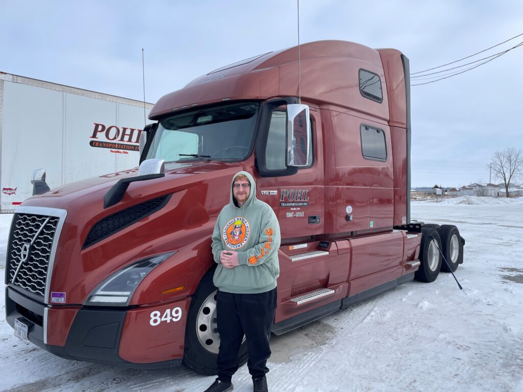 Jacob and his truck.