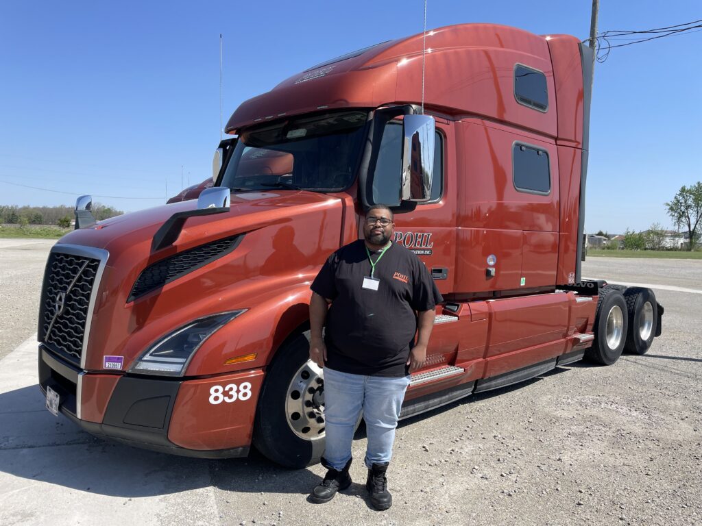 Joseph Anderson and his truck
