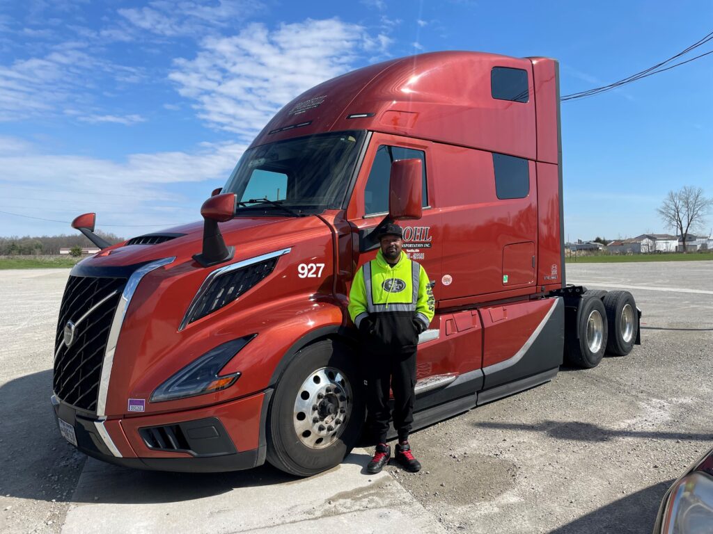 Karl Martin and his truck.